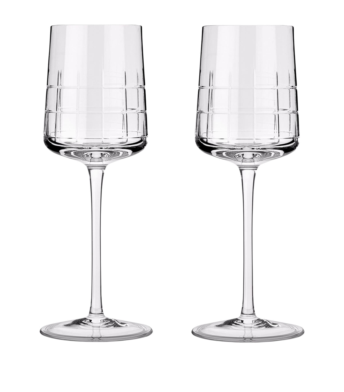 Christofle Graphik crystal white wine glasses set of 2 170ml - British product