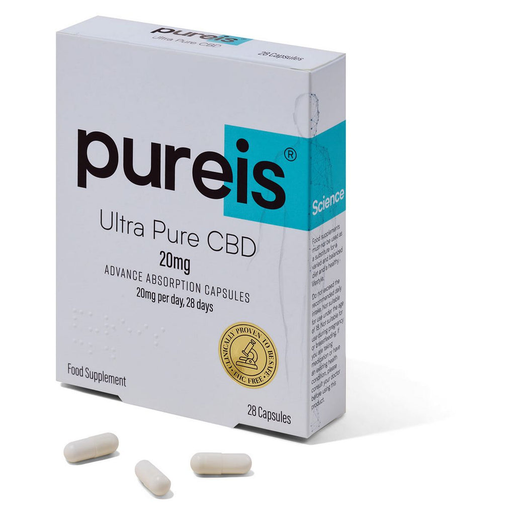 Pureis Ultra Pure CBD 20mg Capsules - 28 Capsules