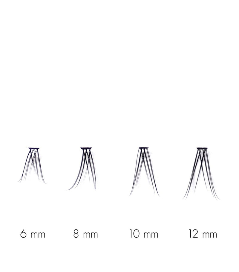 Sweed individual false eyelashes set with varying lengths (British brand)
