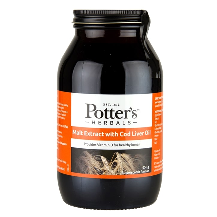 Potters Malt Extract with Cod Liver Oil Original 650g Honey, Jams & Spreads Holland&Barrett   