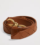 Bottega Veneta Intrecciato leather belt 2cm, UK version