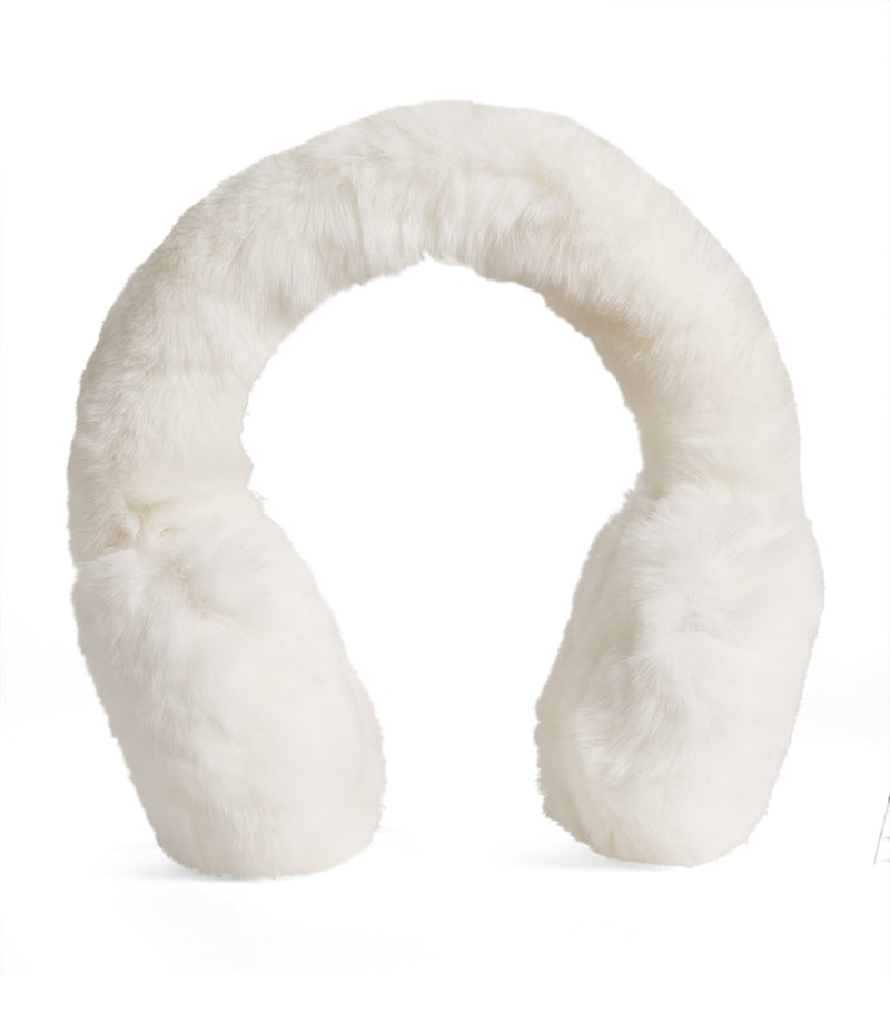 Yves Salomon rex rabbit fur earmuffs (British brand)