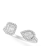 Messika My Twin white gold diamond ring 0.45ct, imported from the UK