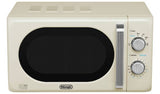 De'Longhi Argento Flora 800W Standard Microwave - Cream