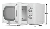 De'Longhi Argento Flora 800W Standard Microwave - Cream