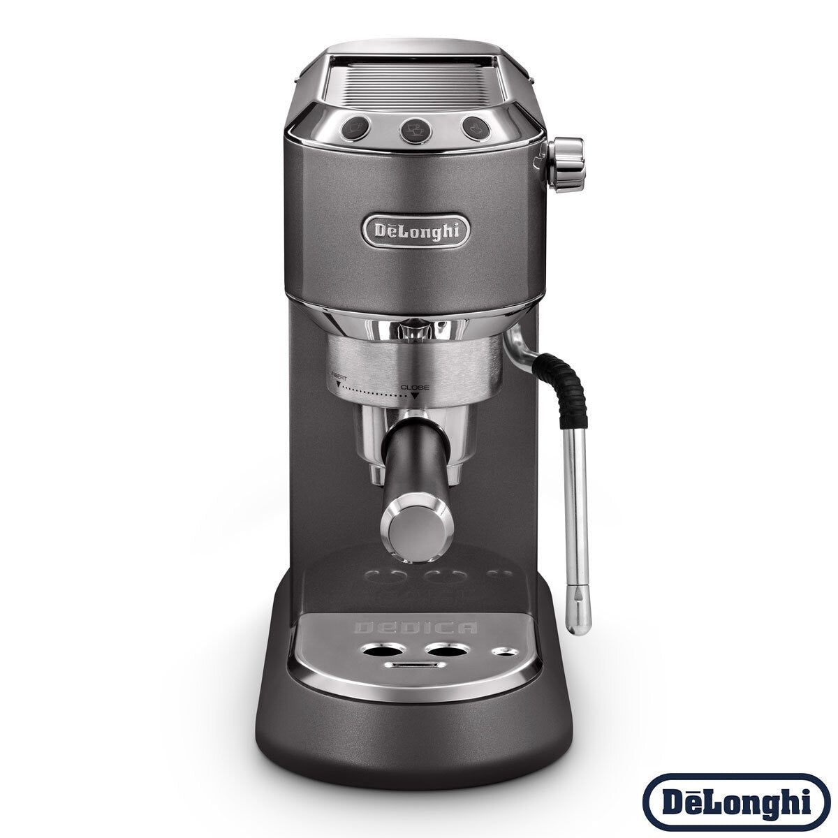 De'Longhi Dedica Arte Pump Espresso Coffee Machine in Grey, EC885.GY