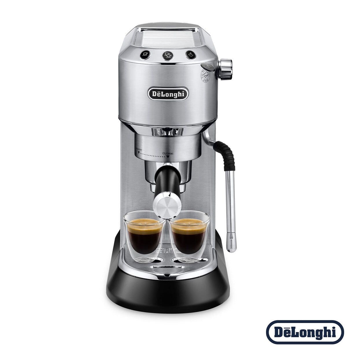 De'Longhi Dedica Arte Pump Espresso Coffee Machine in Silver, EC885.M