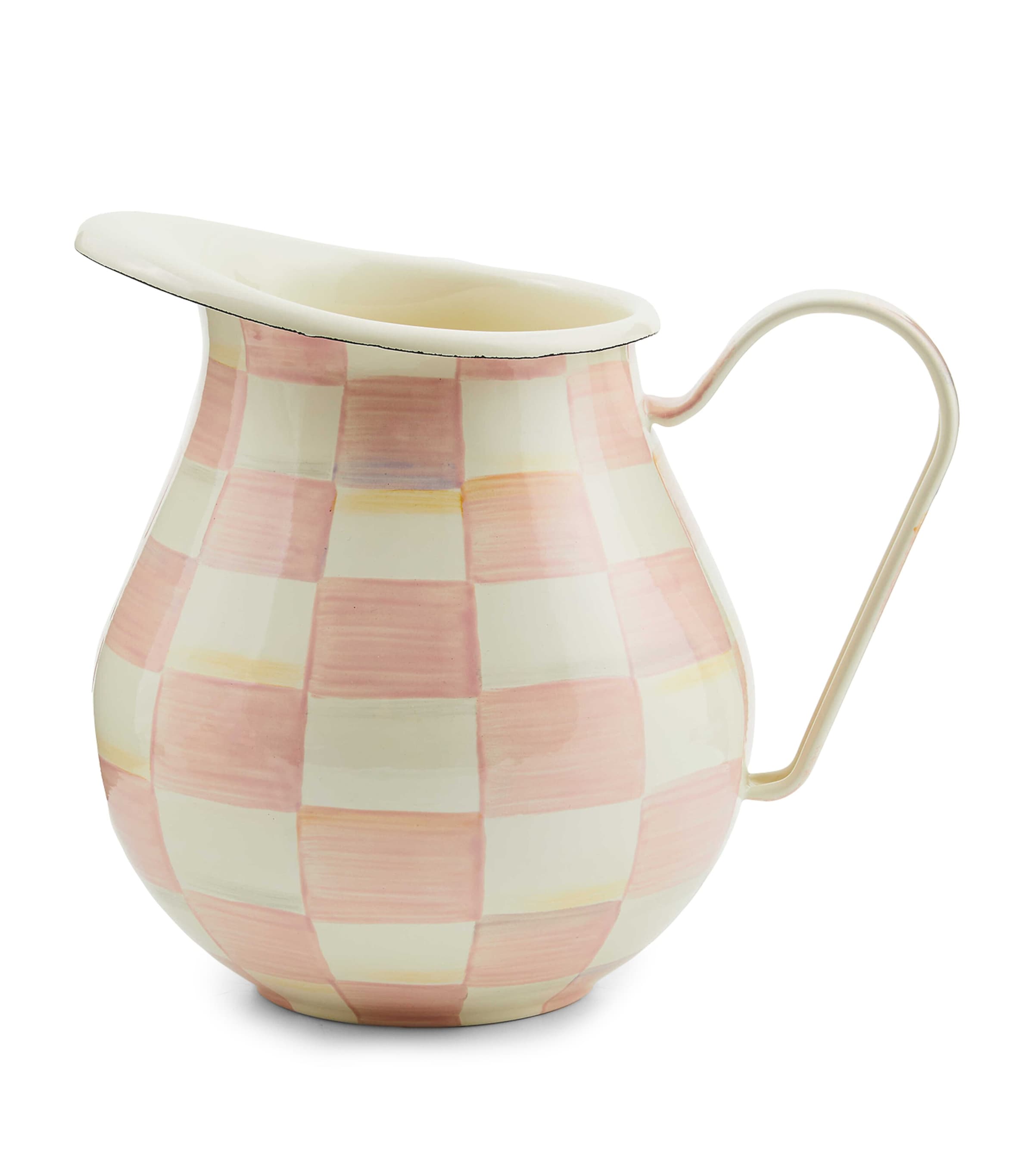 MacKenzie-Childs Rosy Check pitcher 3L, imported from the UK