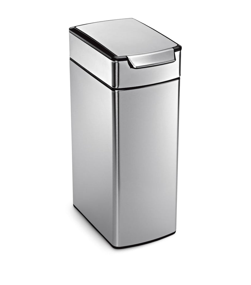 Simplehuman slim brushed steel pedal bin 40L (British brand)