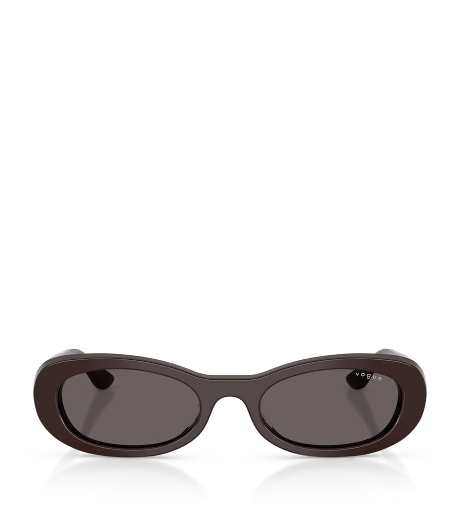 Vogue oval sunglasses in glossy acetate, UK version