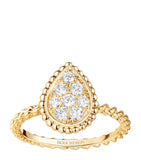Boucheron Serpent Bohème 18kt gold diamond ring, imported from the UK