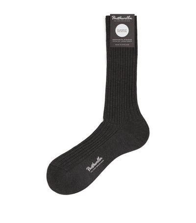 Harrods Pantherella Ribbed Danvers Socks- Buy online at McGrocer