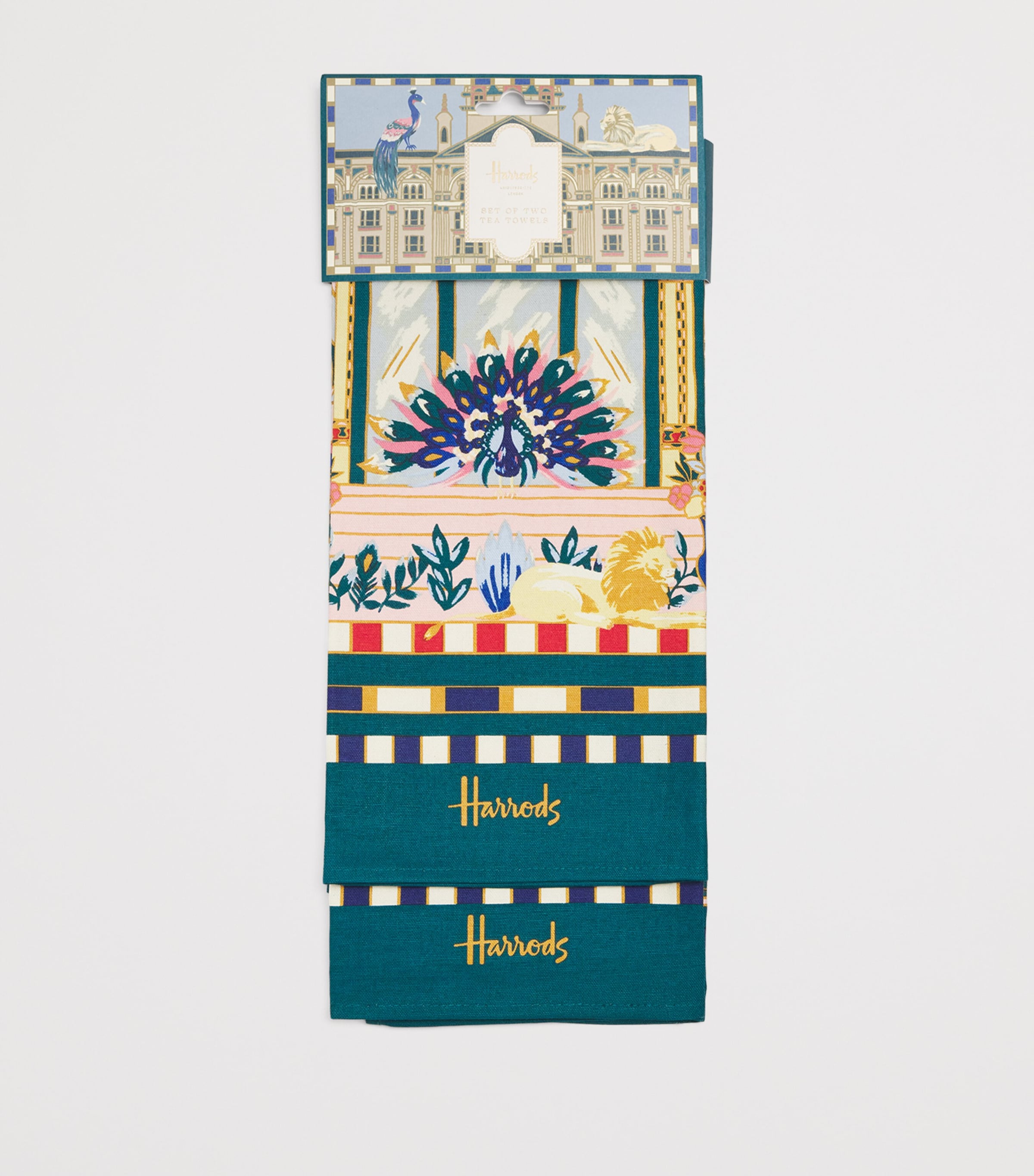 Harrods Enchanted Emporium tea towels set of two, UK version
