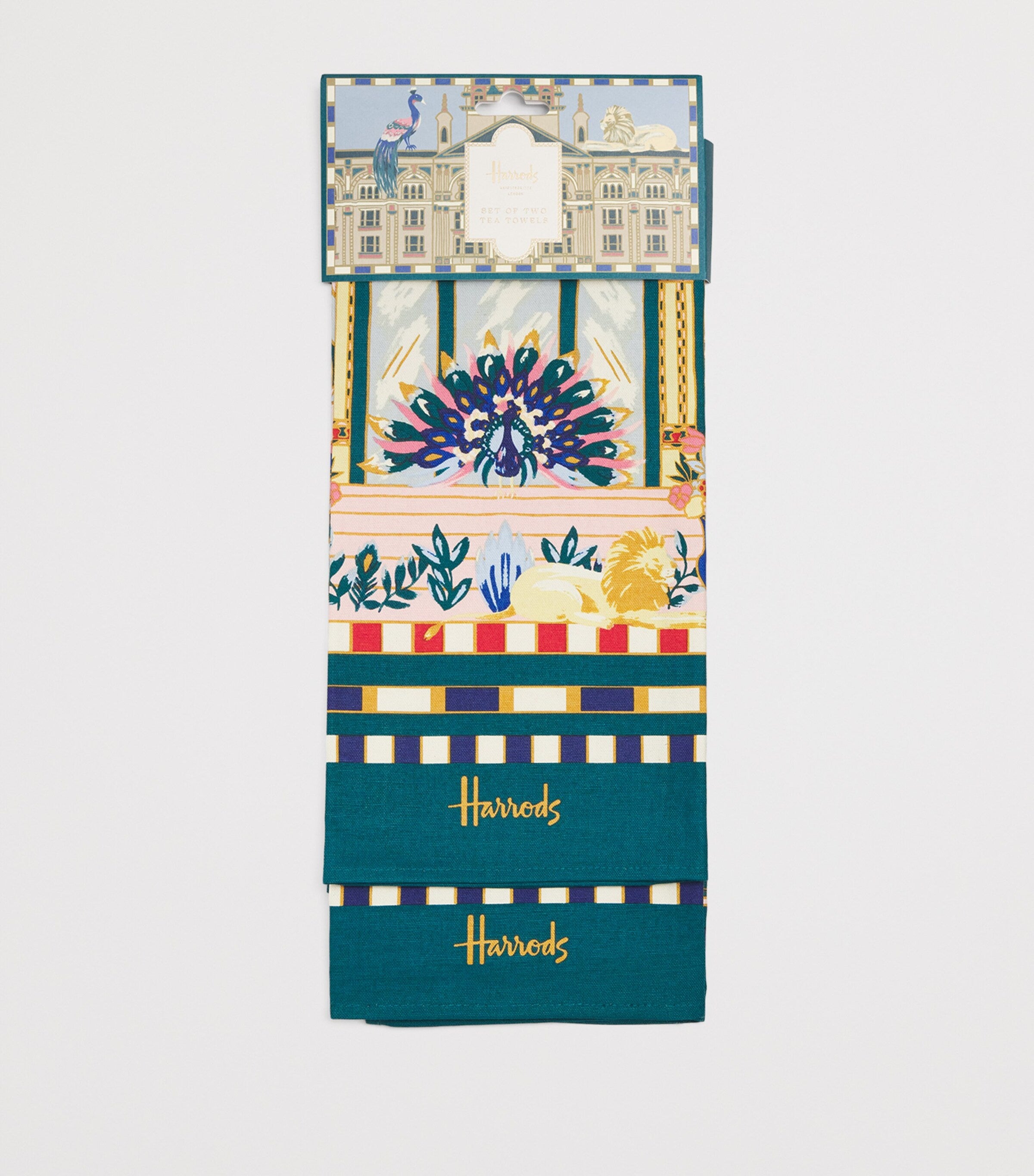 Harrods Enchanted Emporium tea towels set of two, UK version