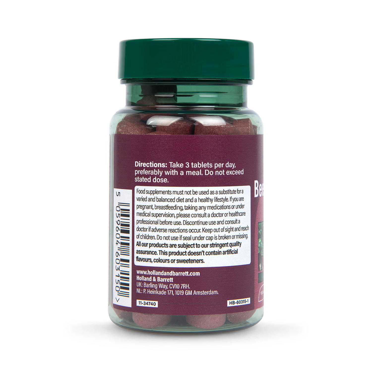 Holland & Barrett Beetroot Extract Tablets 90, UK version