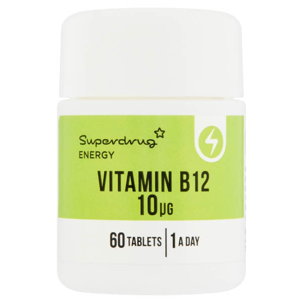 Superdrug Energy Vitamin B12 10ug x60