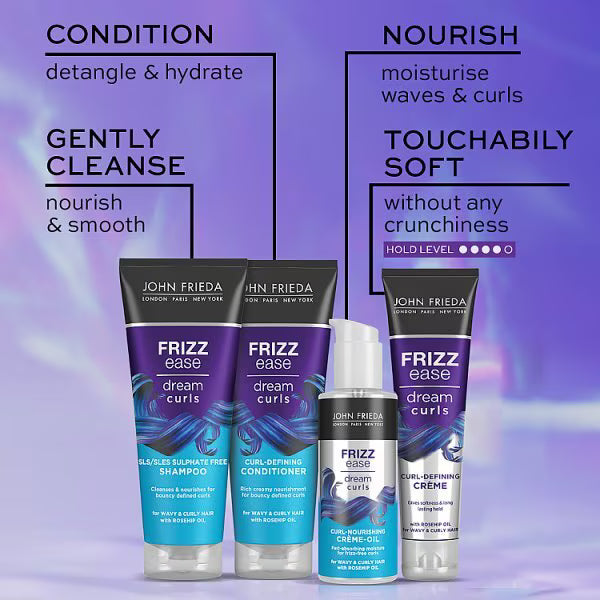 John Frieda Dream Curls Nourish Creme Oil 100ml, imported from the UK