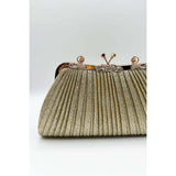 SVNX glitter metallic fibre clutch bag, imported from the UK