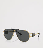 Versace Medusa Piloten-Sonnenbrille mit Metallrahmen (britische Marke)