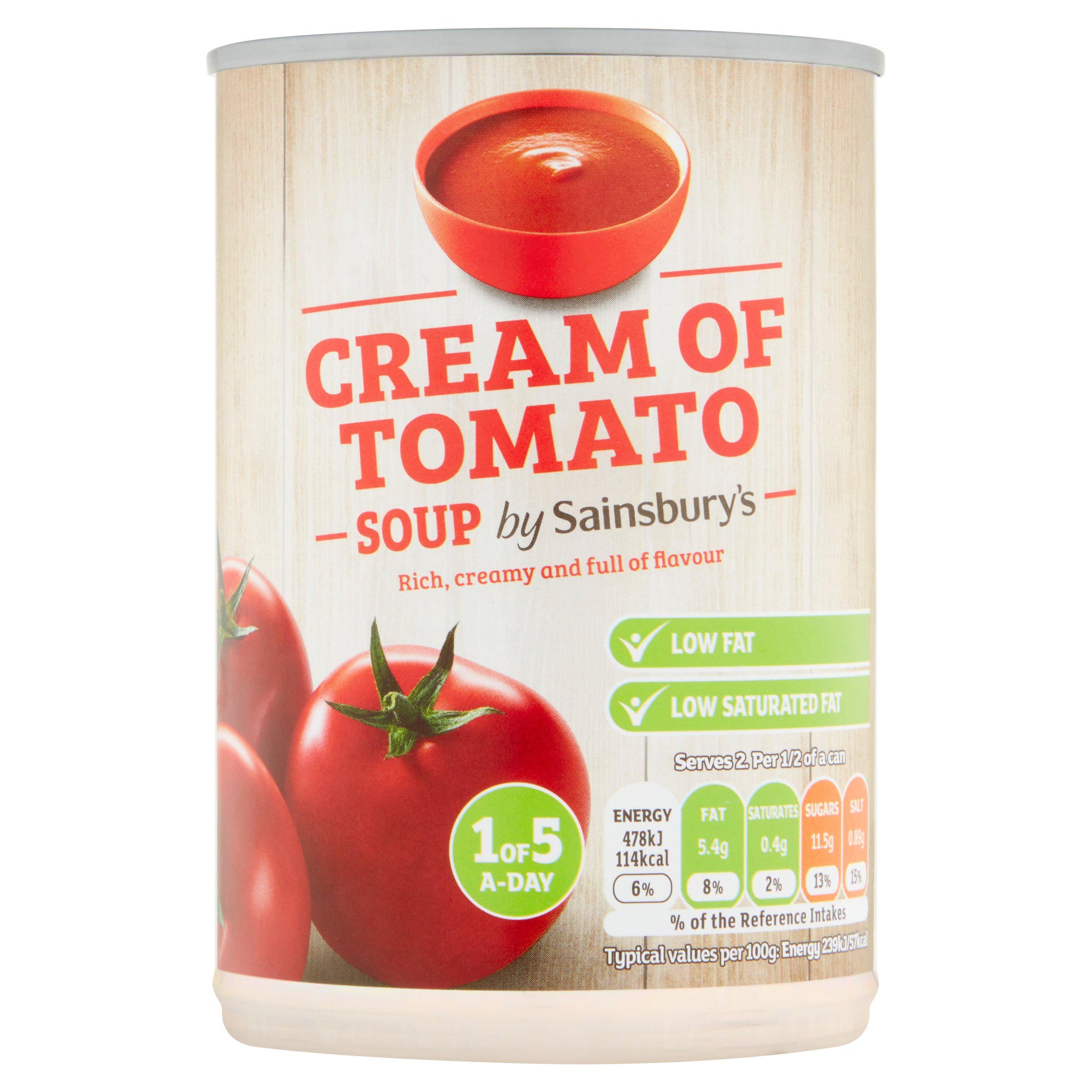 Sainsbury's Cream Of Tomato Soup 400g Soups Sainsburys   