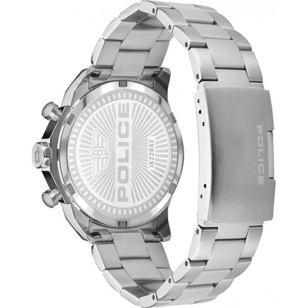 Police Menelik blue men's stainless steel watch (British brand)