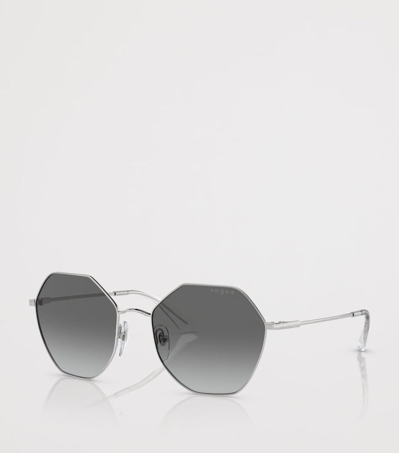 Vogue metal irregular sunglasses gradient lens, UK version