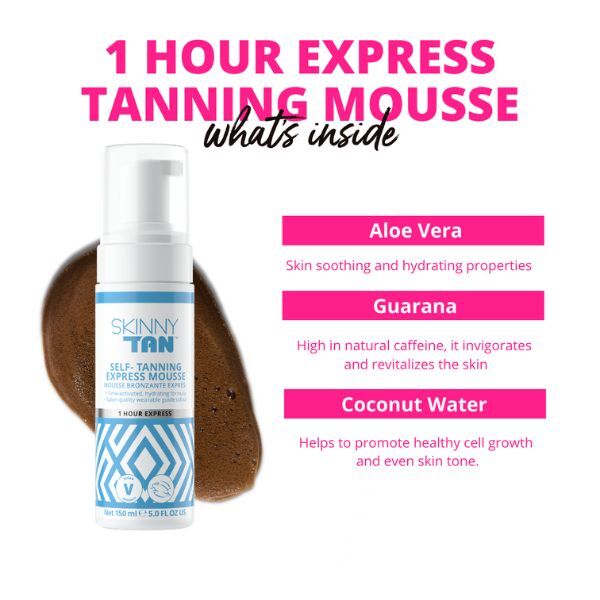 Skinny Tan Mousse 1 Hour Express 150Ml GOODS Superdrug   