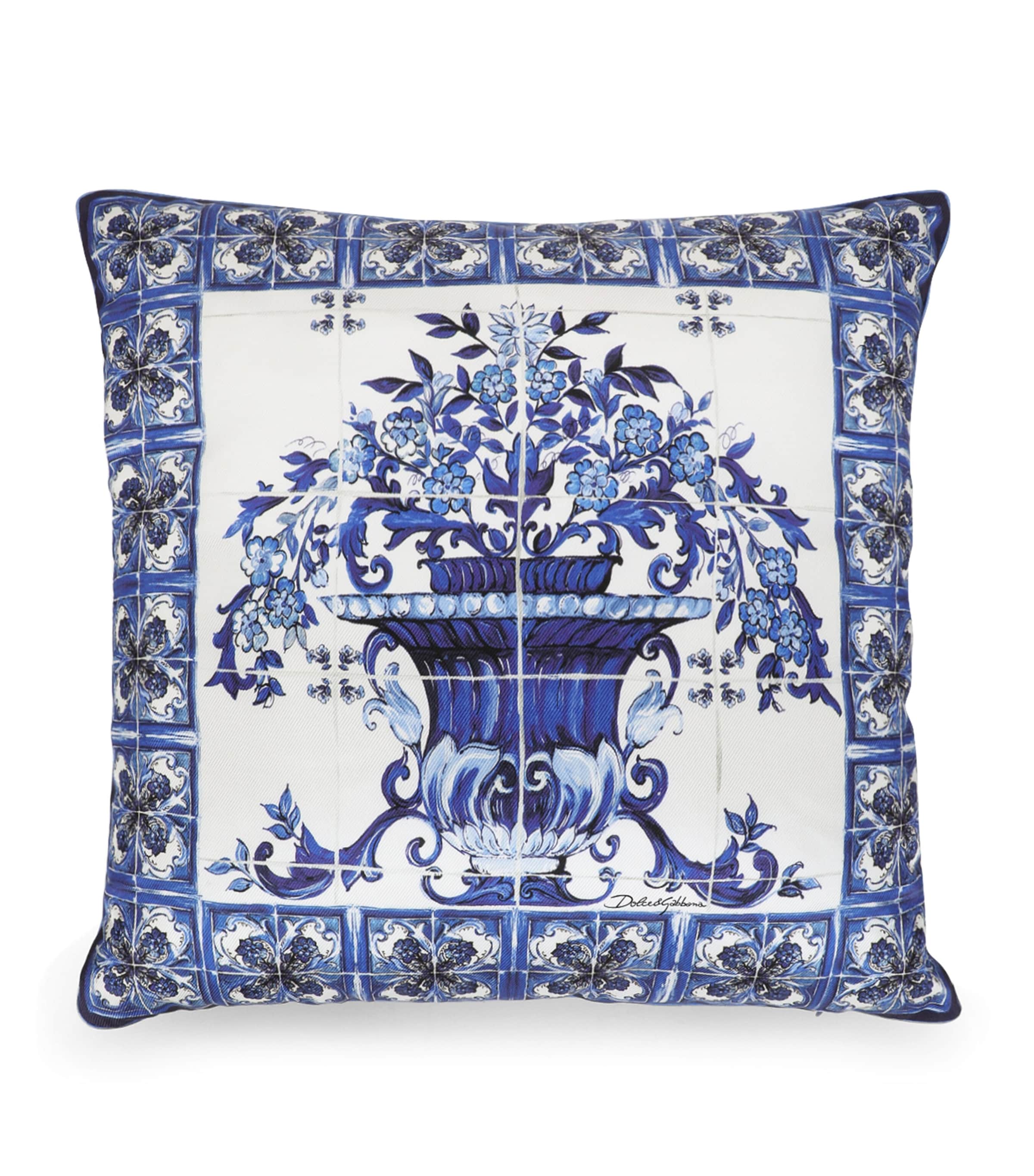 Dolce&Gabbana Casa Blu Mediterraneo cushion 45cm x 45cm - British product