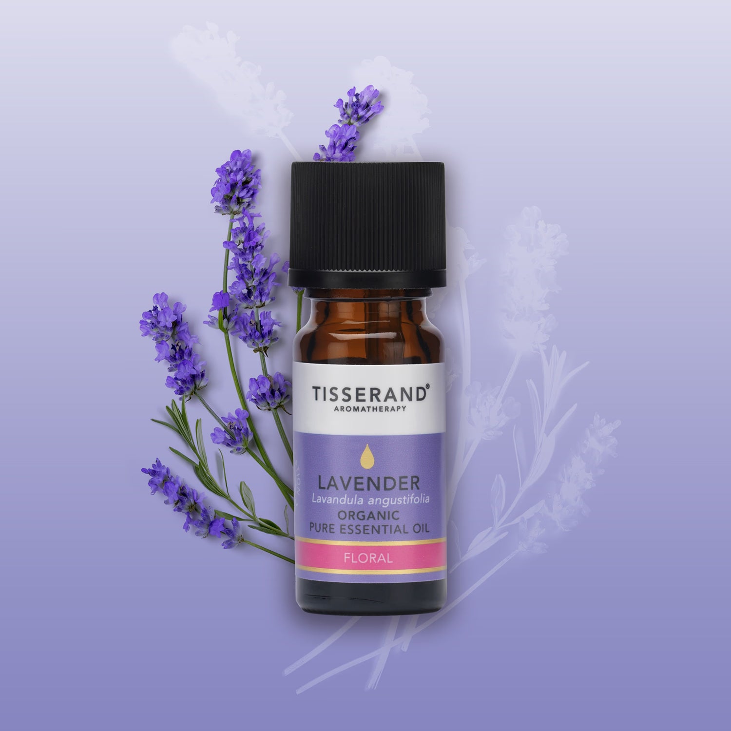Tisserand lavender organic essential oil 20ml, imported from the UK