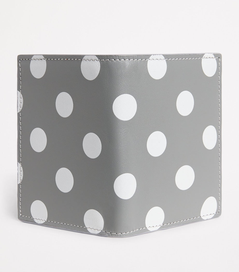 Comme des Garçons Wallet polka-dot card holder 10x8cm - British product