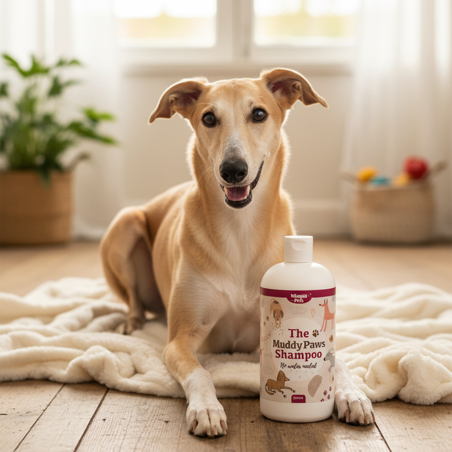 Muddy Paws deep cleansing towel off pet shampoo 240ml - British product