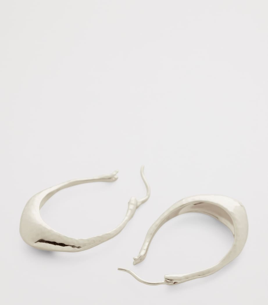 Monica Vinader medium sterling silver Deia earrings (British brand)