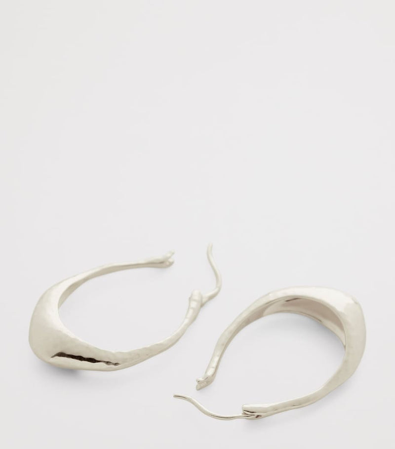 Monica Vinader medium sterling silver Deia earrings (British brand)