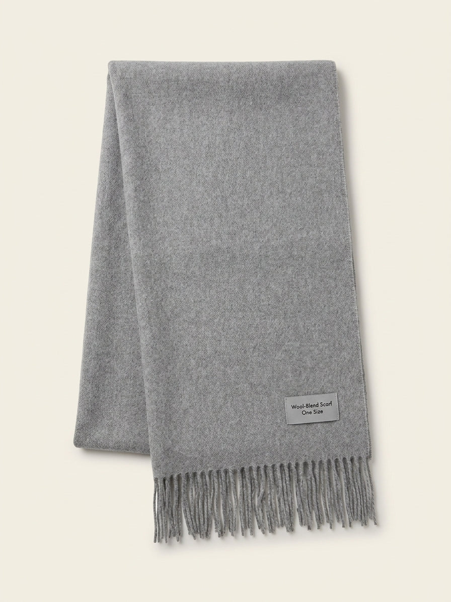 Mulberry wool check rectangle scarf Night Sky, UK version