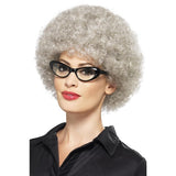Smiffys Granny Perm Wig in grey, (British brand)