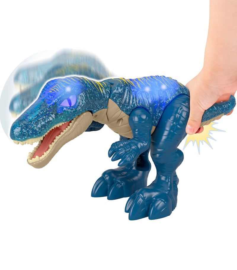 Jurassic World Growl and Glow Baryonyx dinosaur toy, 10-inch tall, UK version