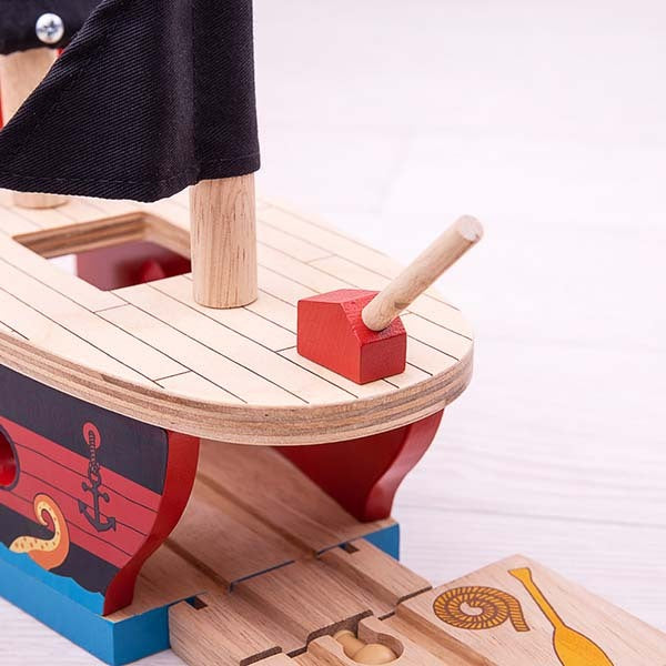 Bigjigs Rail Pirate Galleon Tunnel GOODS Superdrug   