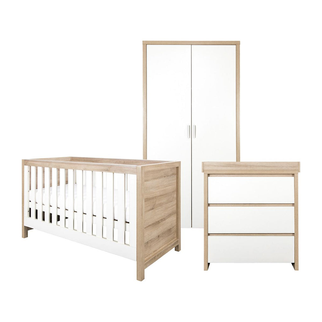 Tutti Bambini Modena 3 Piece Room Set (Cot Bed, Changer, Wardrobe)