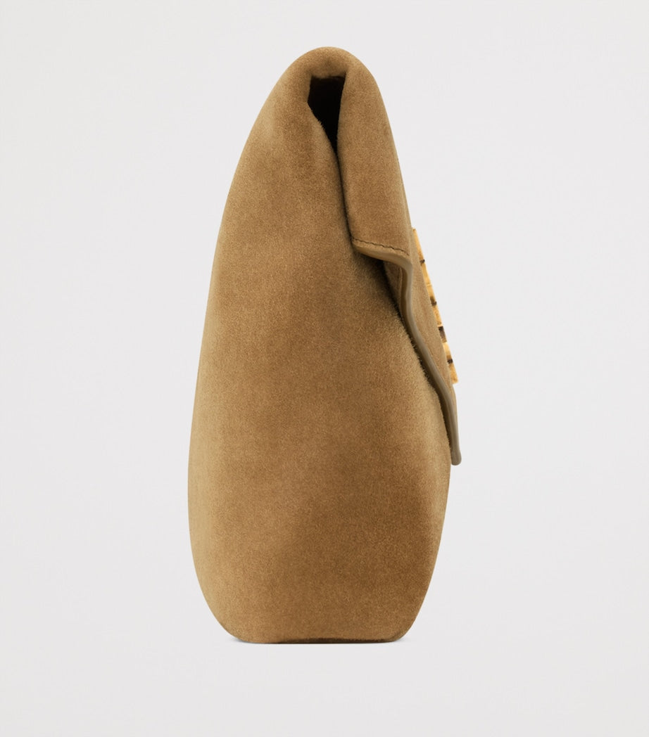 Saint Laurent Cassandre suede envelope pouch (British brand)