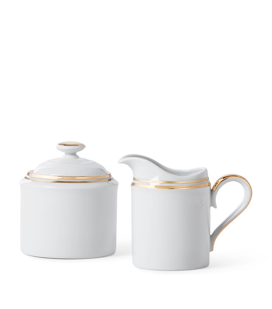 Ralph Lauren Wilshire creamer and sugar set, imported from the UK