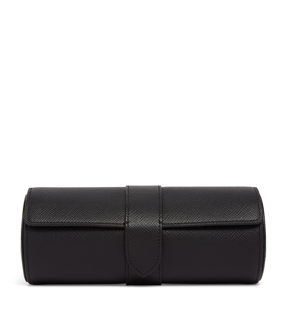 Smythson Panama watch roll in pure calf leather, UK version