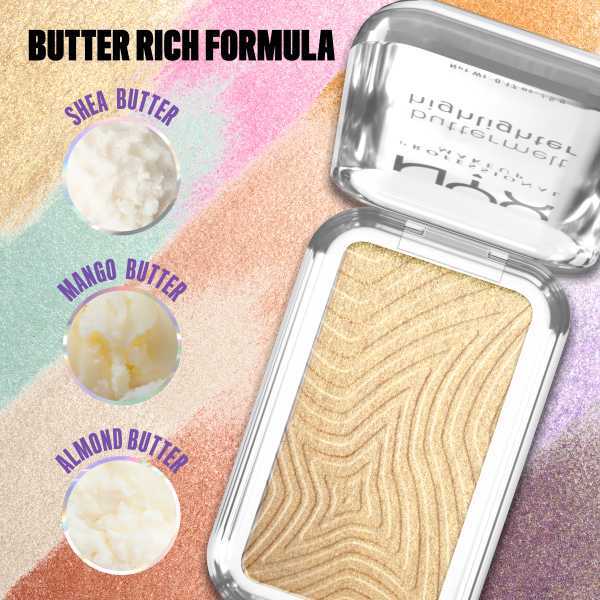 NYX Professional Makeup highlighter Butta Gold, imported from the UK