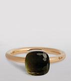 Pomellato Nudo Petit prasiolite ring in mixed gold (British brand)