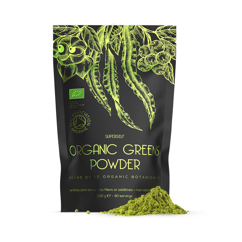 SuperSelf organic super greens powder 200g (British brand)