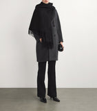 Max Mara cashmere fringed scarf, imported from the UK