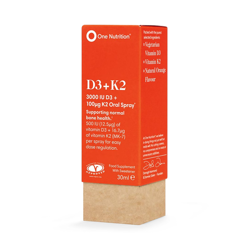 One Nutrition vitamin D3 K2 oral spray 30ml - British product