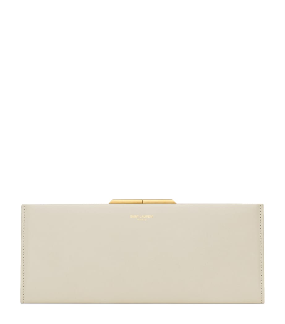 Saint Laurent Calfskin Midnight Clutch Bag, UK version