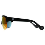 Moncler ML0049 unisex sunglasses matte black red mirror (British brand)