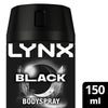 Lynx Black Aerosol Body Spray 150 ml, UK version