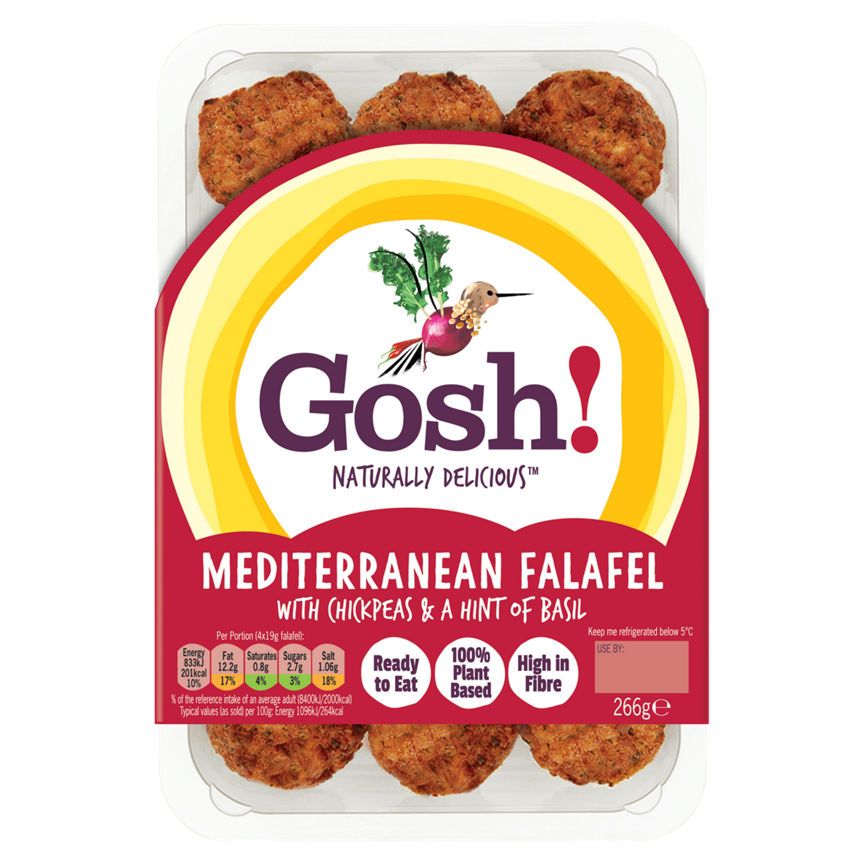 Gosh! Mediterranean Falafel with Chickpeas & a Hint of Basil 266g